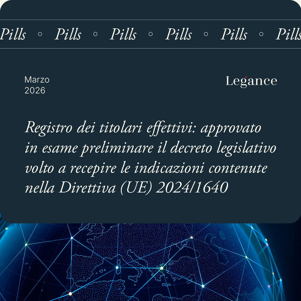 Pills // Registro dei titolari effettivi